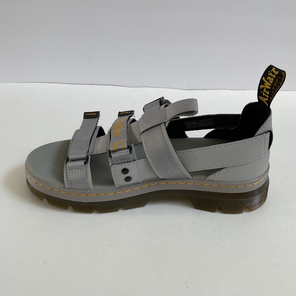 Dr. Martens Pearson Sandals Mens Sz 10 Mid Grey Element & Webbing - Picture 5 of 13